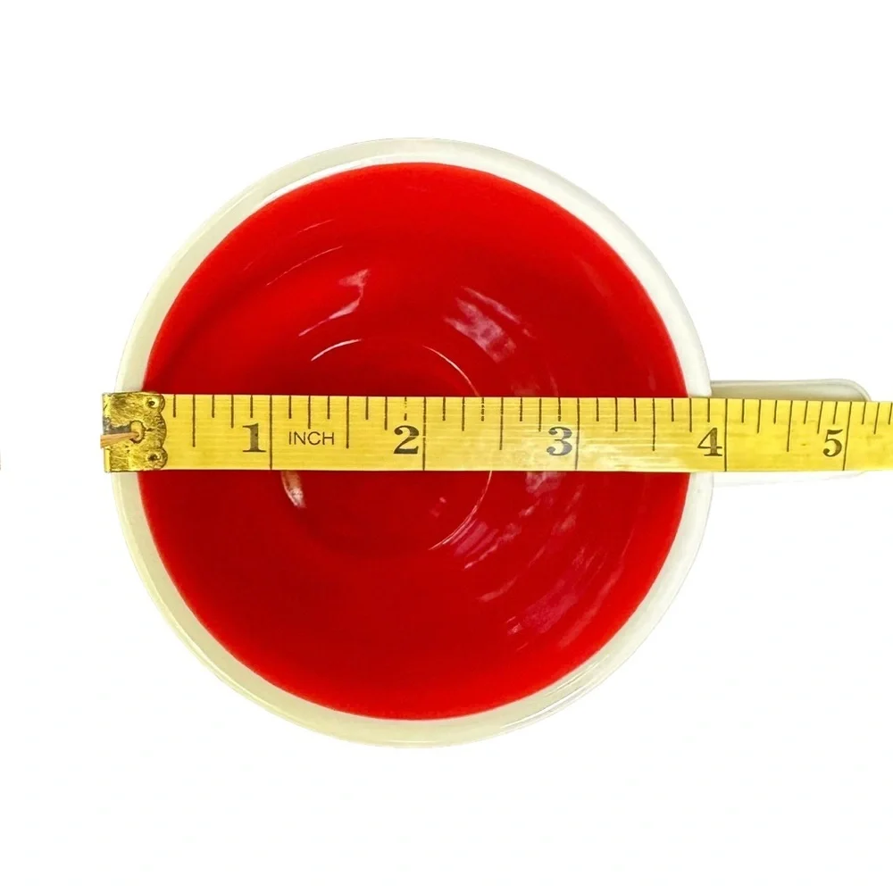 Rae Dunn LOVE Mug Coffee Tea White with Red Letters and Interior Dimples 2017 OG - Picture 11 of 12